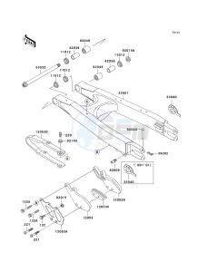 KLX 300 A [KLX300R] (A2-A6) [KLX300R] drawing SWINGARM