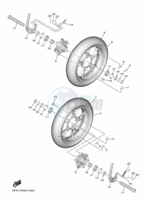 NIKEN GT MXT890D (BFD3) drawing FRONT WHEEL