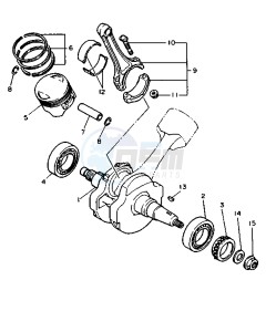 XV VIRAGO 750 drawing CRANKSHAFT PISTON