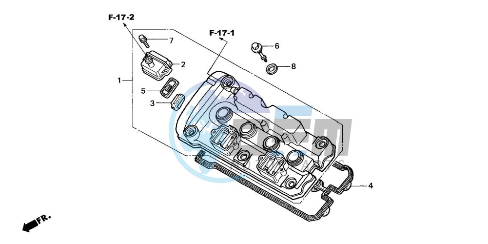 CYLINDER HEAD COVER (CB600F3/4/5/6)