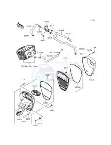 VULCAN 900 CLASSIC VN900BGF GB XX (EU ME A(FRICA) drawing Air Cleaner