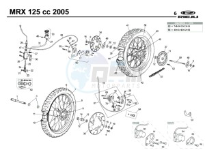 MRX-125-4T-RED drawing WHEEL - BRAKES