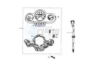 X RACE - 50 cc drawing DASHBOARD UNIT