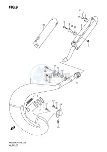 RM250 (E19) drawing MUFFLER