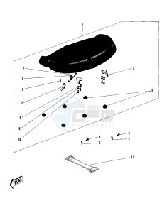 F4 [SIDEWINDER] 250 [SIDEWINDER] drawing SEAT