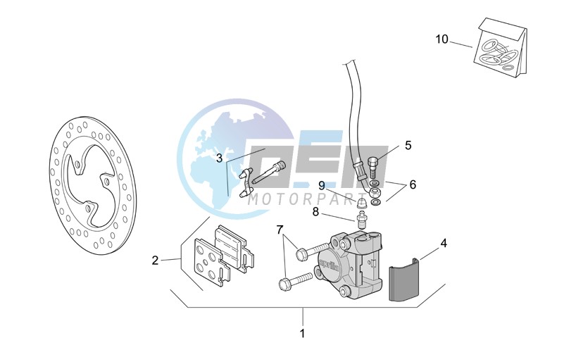 Front brake caliper