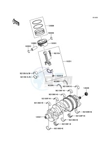 ZZR1400_ABS ZX1400FDFA FR GB XX (EU ME A(FRICA) drawing Crankshaft/Piston(s)