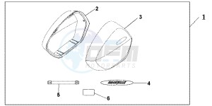NT700VB drawing KIT, BI G PANNIER LID NH A65P PEARL CONCOURS BLACK