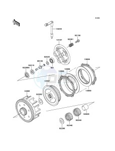 KX85 / KX85 II KX85A9F EU drawing Clutch