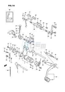 LT-F250 (E28) drawing GEAR SHIFTING