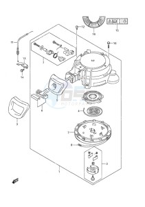 DF 9.9A drawing Recoil Starter