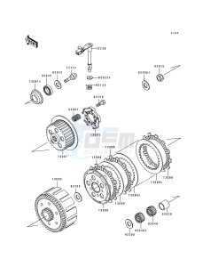 KX 125 J [KX125] (J1) [KX125] drawing CLUTCH