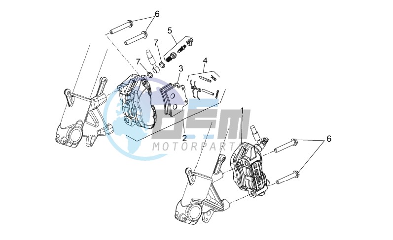 Front brake caliper