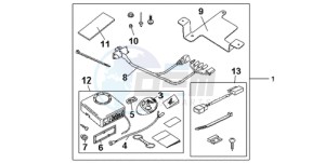 CB600F39 Europe Direct - (ED / ST 25K) drawing KIT ALARM SYS