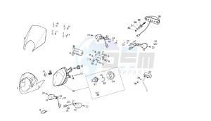 SENDA R BAJA - 125 CC VTHSC1C1A VTHSC1D1A 4T BAJA EU2 & EU3 drawing HEADLAMPS - BLINKERS