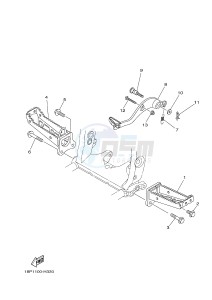 YFZ450R YFZ45YSSG YFZ450R SPECIAL EDITION (1TDT) drawing STAND & FOOTREST