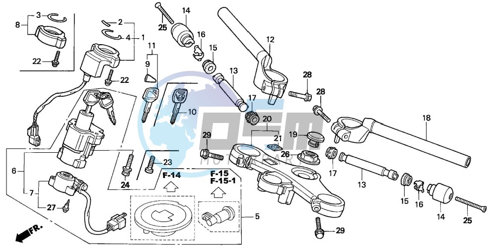 HANDLE PIPE/TOP BRIDGE