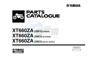 XT660ZA XT660Z ABS TENERE (2BE3 2BE3 2BE3) drawing .1-Front-Page