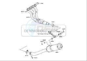 ZX-6R NINJA - 636 cc (EU) drawing EXHAUST SYSTEM