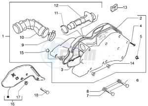 Runner 200 VXR 4t drawing Air filter