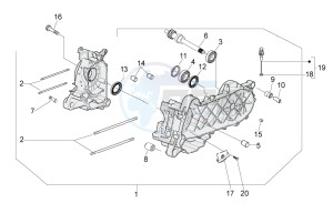 Sport City One 50 4T 2v e2 drawing Crankcase