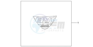 CBR1000RR9 Europe Direct - (ED / REP) drawing EPSO STICKER FIREBLADE WS