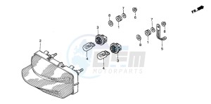 CBR600F drawing TAILLIGHT (2)