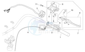 Mojito custom 50 2t (eng. aprilia) drawing RH controls