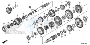 TRX420FA6G TRX420 Europe Direct - (ED) drawing TRANSMISSION