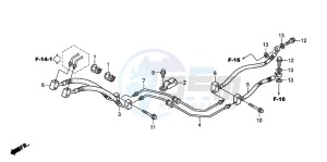 ST1300 drawing REAR BRAKE HOSE (ST1300A)