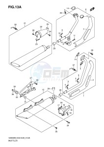 VZ800 (E3-E28) MARAUDER drawing MUFFLER (MODEL K9)