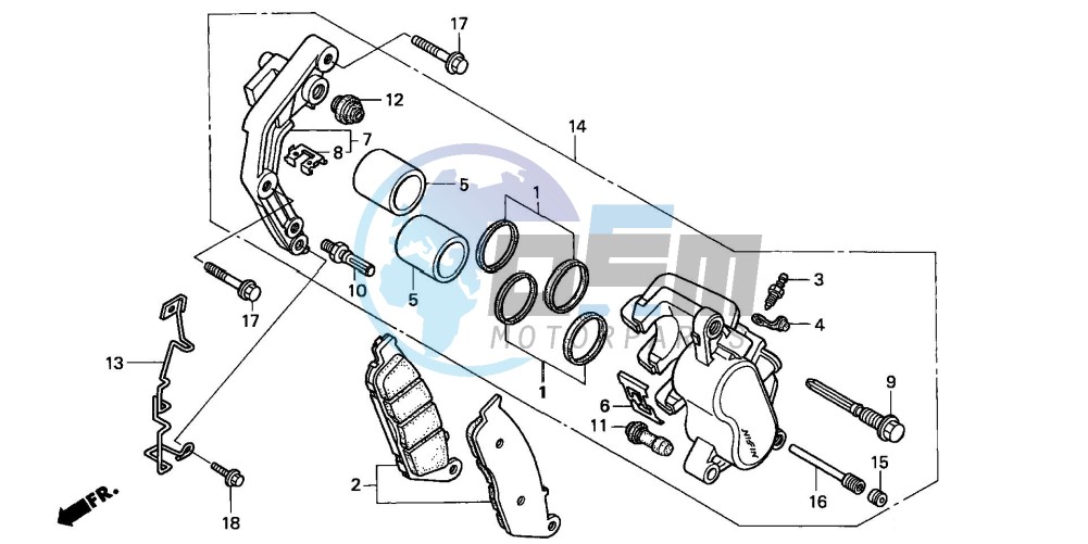 FRONT BRAKE CALIPER