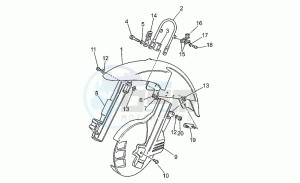 750 X Polizia - PA 2A Serie Polizia/PA 1A Serie drawing Front mudguard