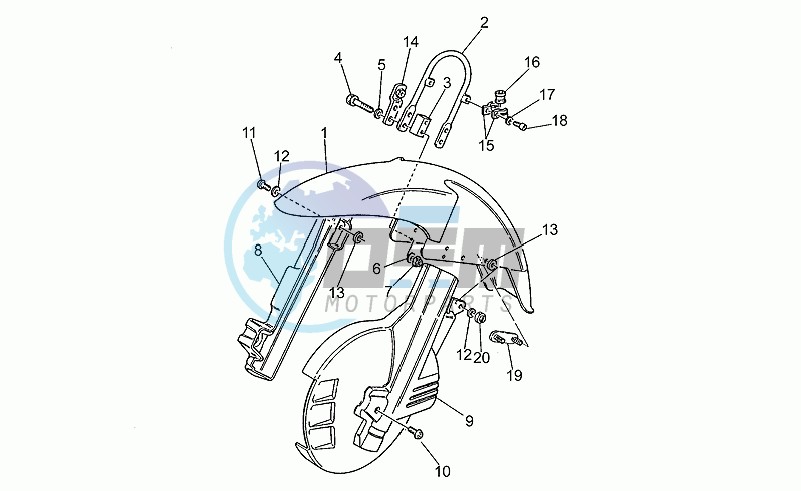 Front mudguard