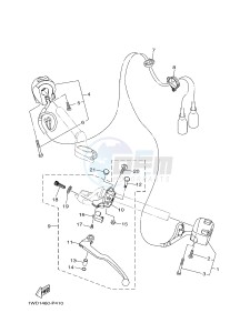 YZF-R25 249 (1WDE) drawing HANDLE SWITCH & LEVER