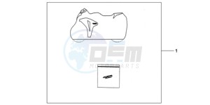 CBR1000RR9 Australia - (U / MME SPC) drawing INDOOR CYCLE COVER