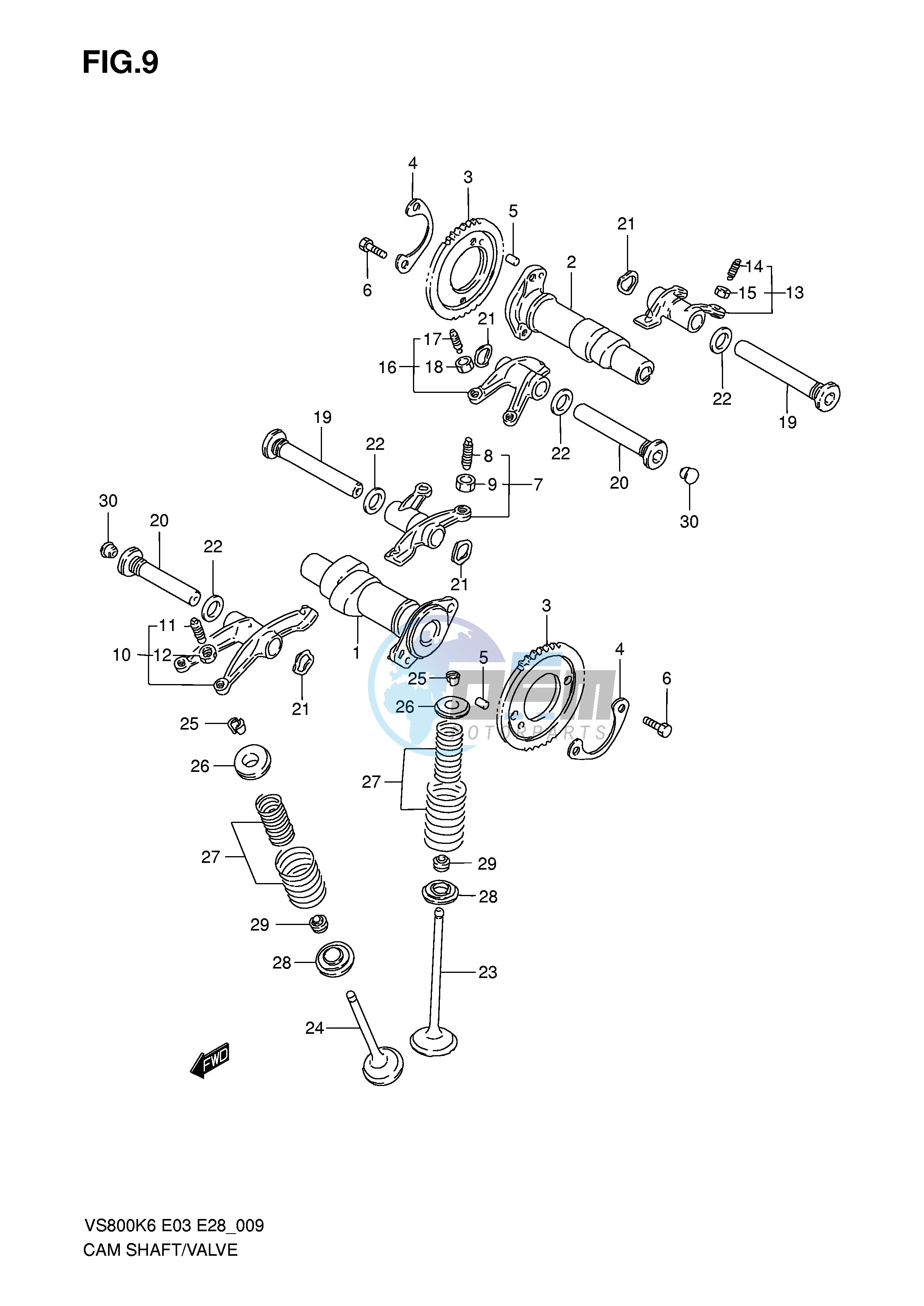 CAMSHAFT - VALVE