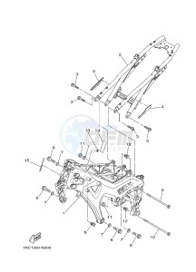 MT09A MT-09 ABS 900 (2DRR) drawing FRAME