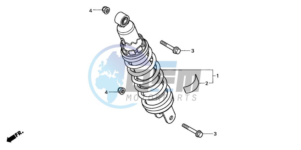 REAR CUSHION (CB600F2/F22)