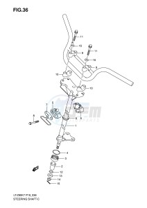 LT-Z90 (P19) drawing STEERING SHAFT