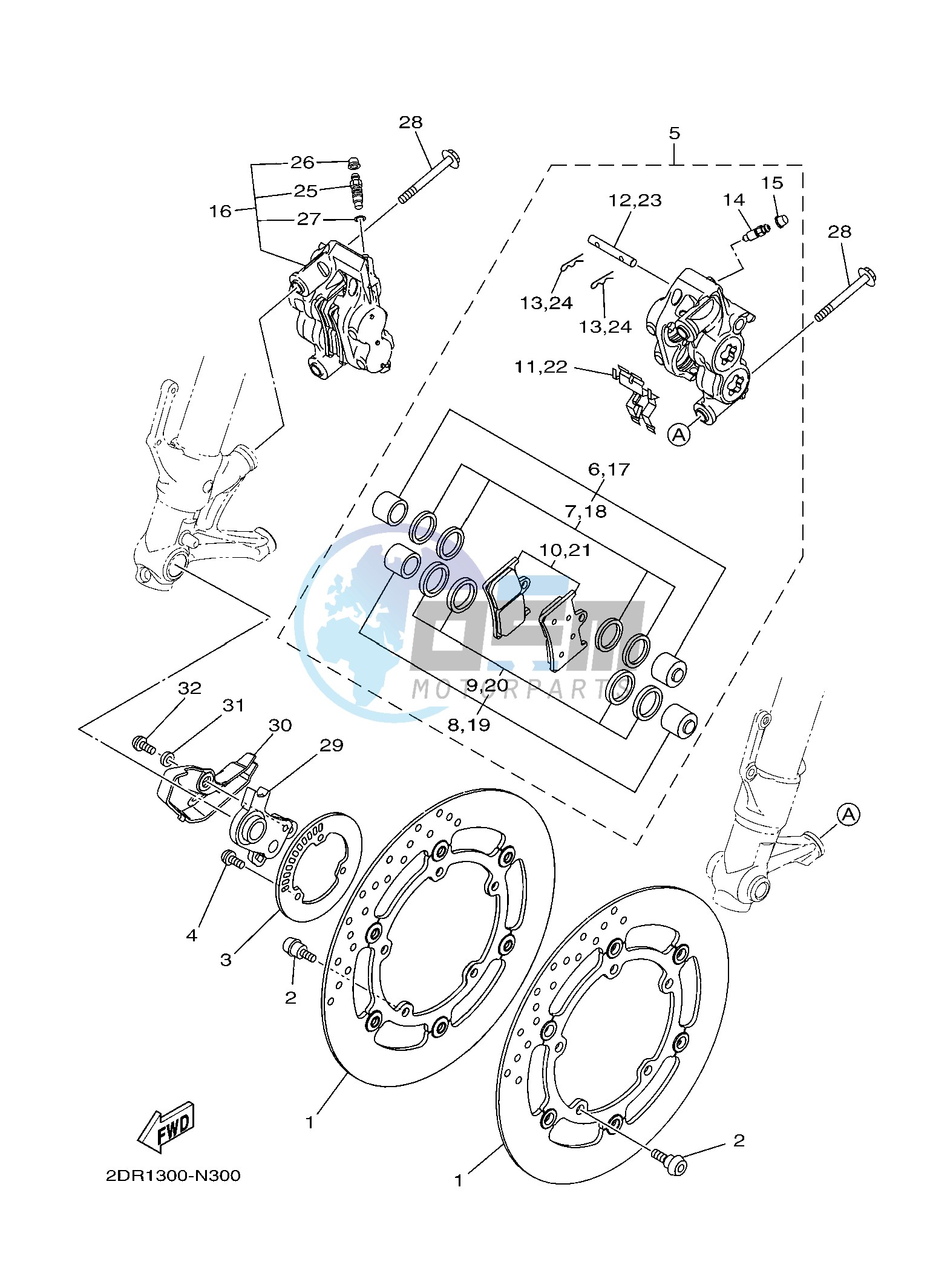 FRONT BRAKE CALIPER