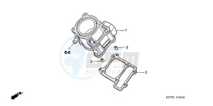 CBR125RWA Australia - (U / WH) drawing CYLINDER