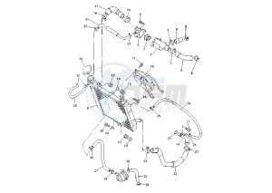 YZF R1 1000 drawing COOLING SYSTEM