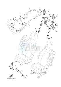 YXZ1000R SS YXZ10YESJ YXZ1000R SS (B0F6) drawing SEAT 2