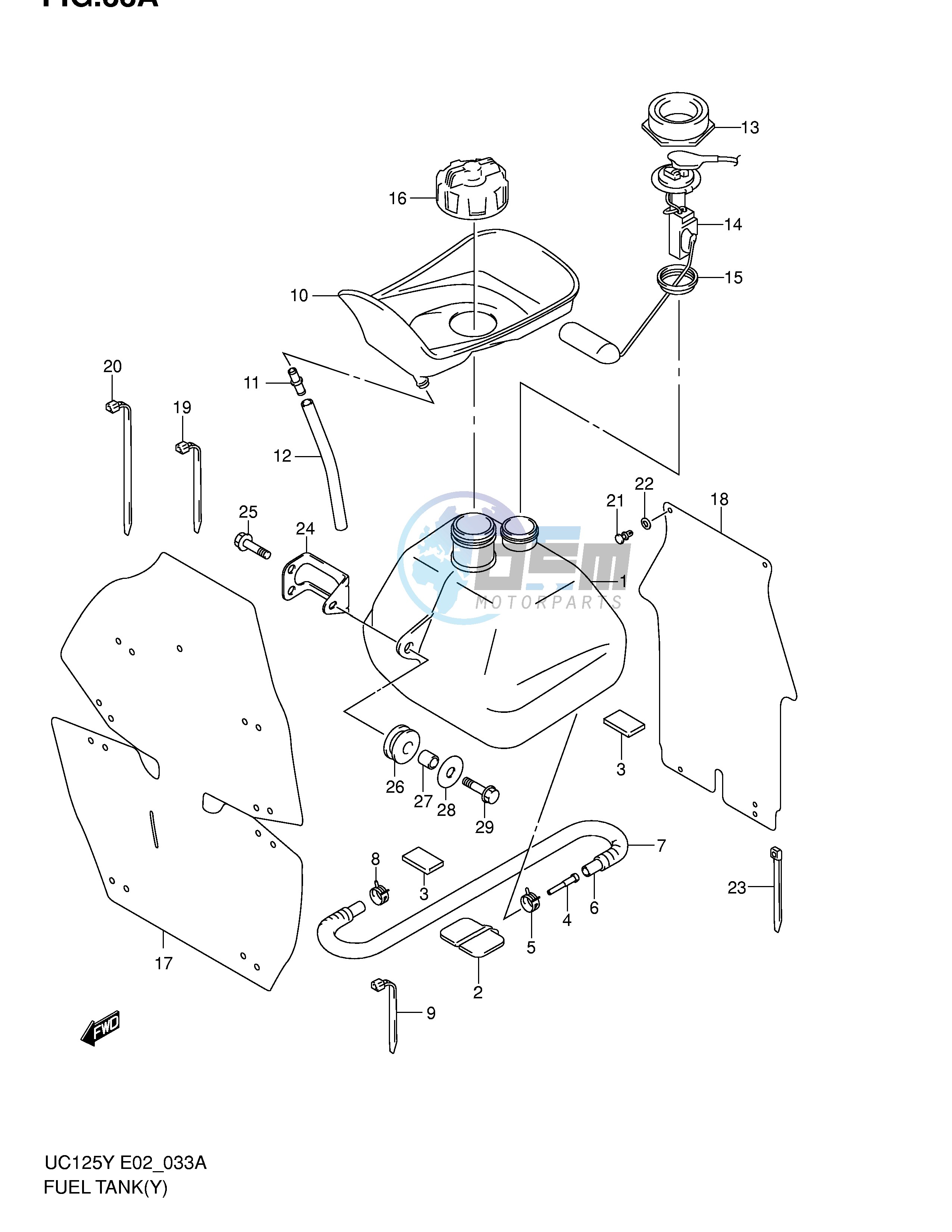 FUEL TANK (MODEL Y K1)