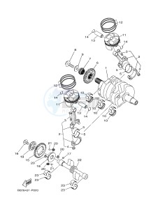 YZF-R3A 321 R3 (B02B B02C) drawing CRANKSHAFT & PISTON