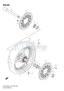 GSX-R600 (E3) drawing FRONT WHEEL