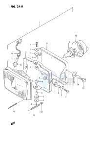 DR650 (E4) drawing HEADLAMP (MODEL R)