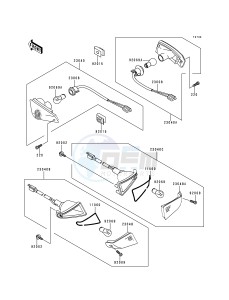 ZX 600 E [NINJA ZX-6] (E4-E6) [NINJA ZX-6] drawing TURN SIGNALS