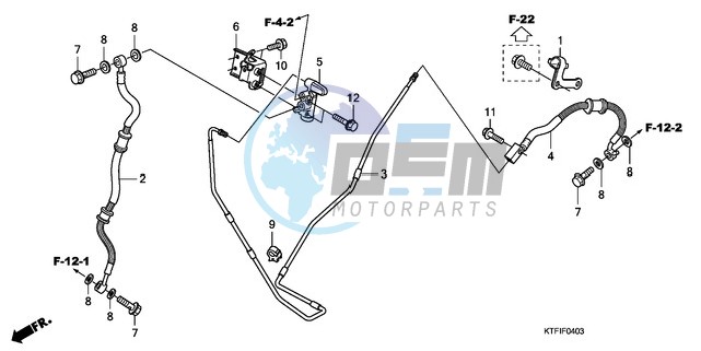 RR. BRAKE HOSE/BRAKE PIPE (SH1259/1509)